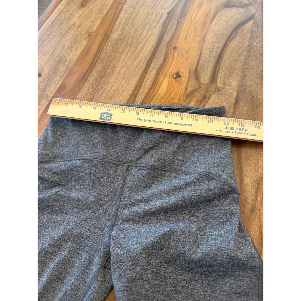 Lululemon Tight Stuff Tight II Heathered Gray Laser Cut Leggings Size 6 - Picture 7 of 8
